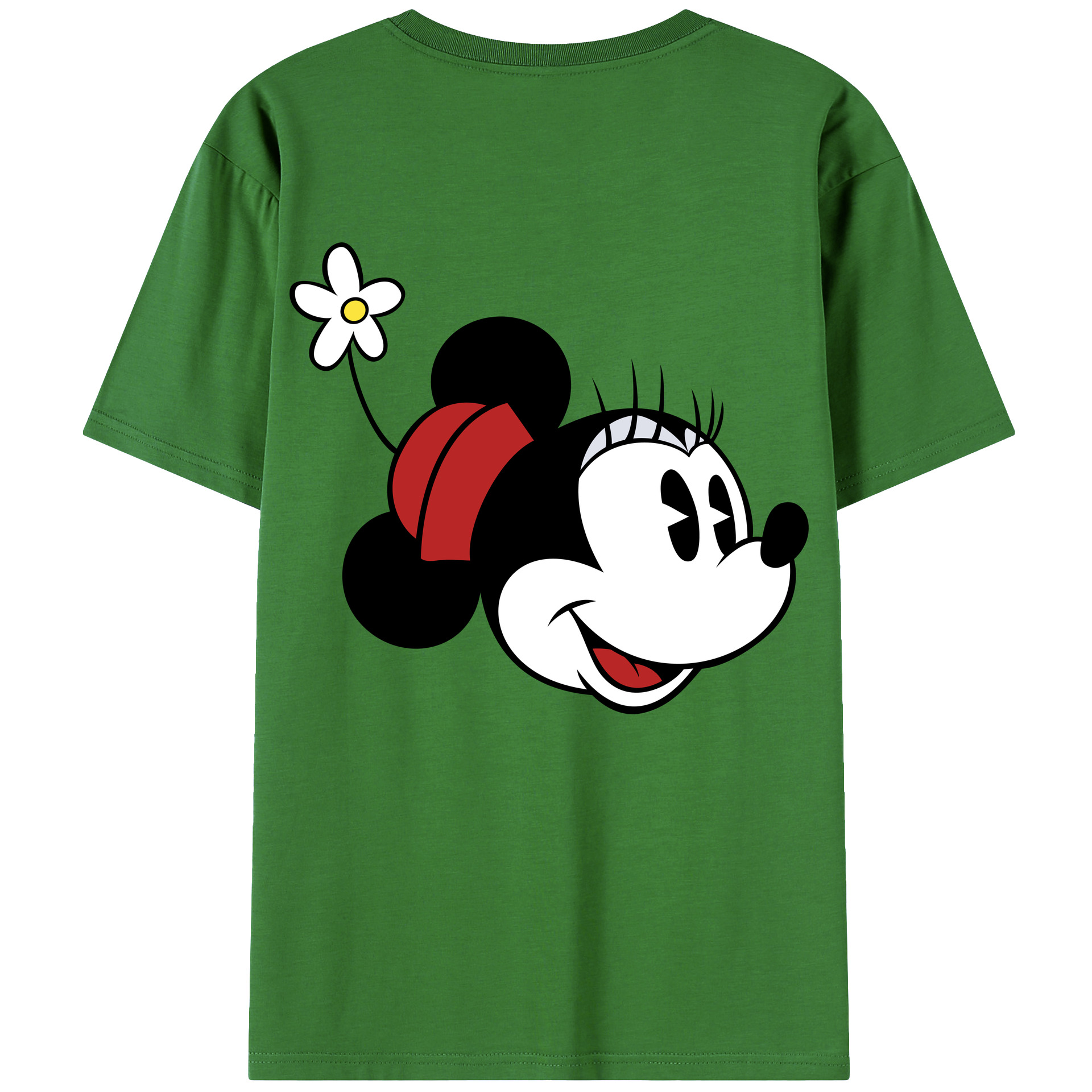 （画像用） ミッキーマウス Mickey Mouse レディース半袖Tシャツ(バックプリント)